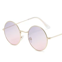 retro round frame sunglasses metal thin frame lace literary eyewear ins style street shooting wear glasses