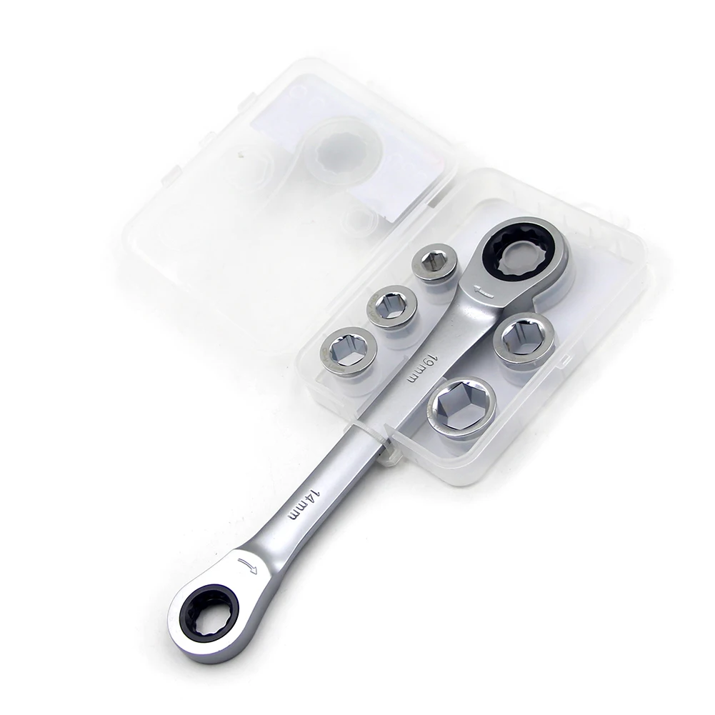 Набор гаечных ключей 7 в 1 с двумя головками Универсальный Механический