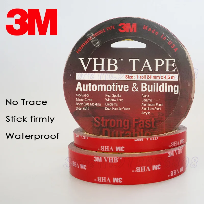 [Оригинал] 3M VHB™Прочная двухсторонняя акриловая лента из пенопласта (наружная