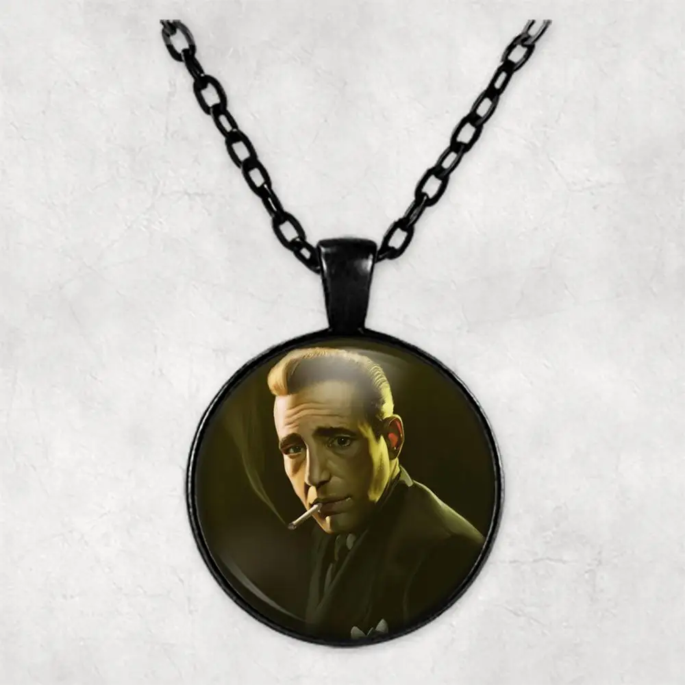 Персонализированное ожерелье с фото Humphrey Bogart ювелирные ожерелья подвески