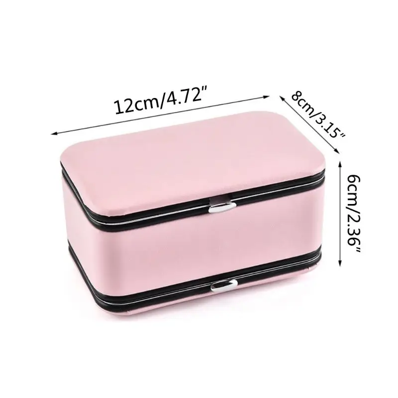

2-in-1 Mini Portable Multifunctional Nail Tool Jewelry Organizer Display Box