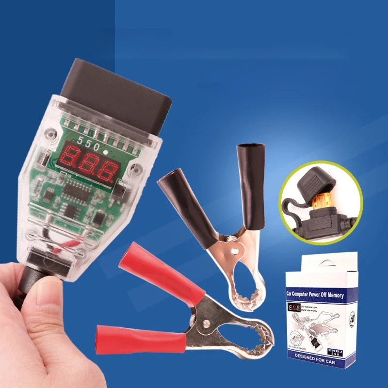 

Professional OBD2 Automotive Battery Replacement Tool Car Computer Memory Saver Emergency Power Supply Cable