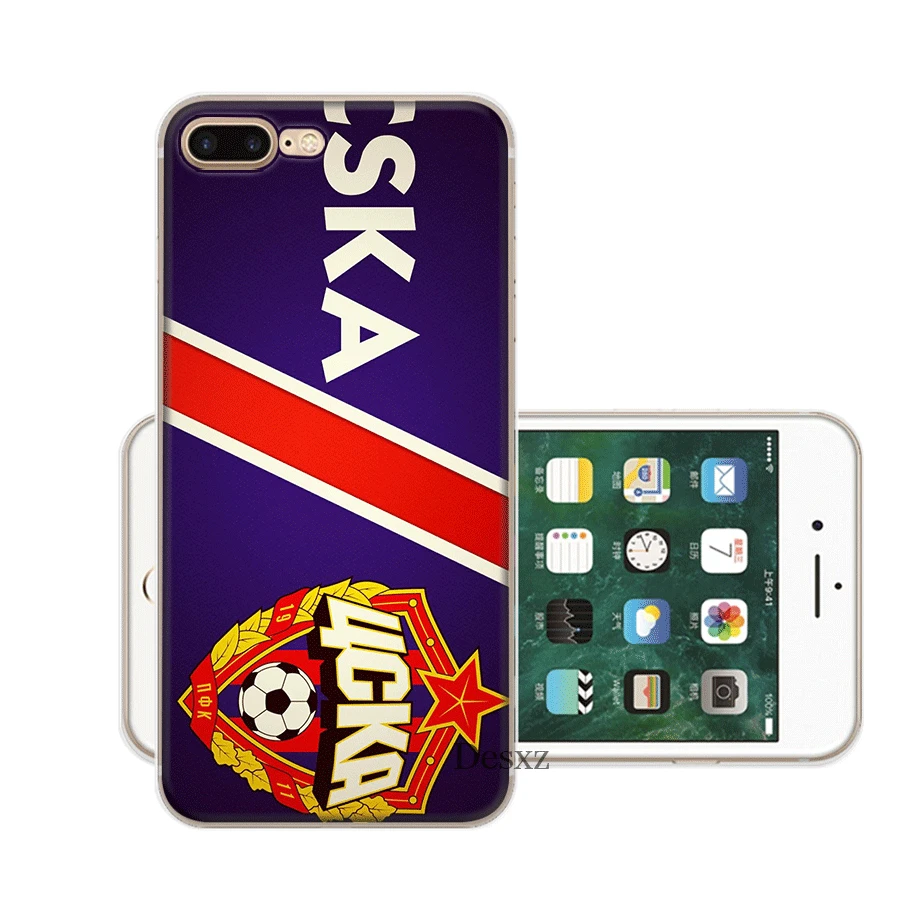 Mobile Phone Glass Case For Xiaomi Note 5 6 7 Pro F1 A1 A2 4X 5X 6X 9 Cover TPU Football CSKA Moscow |