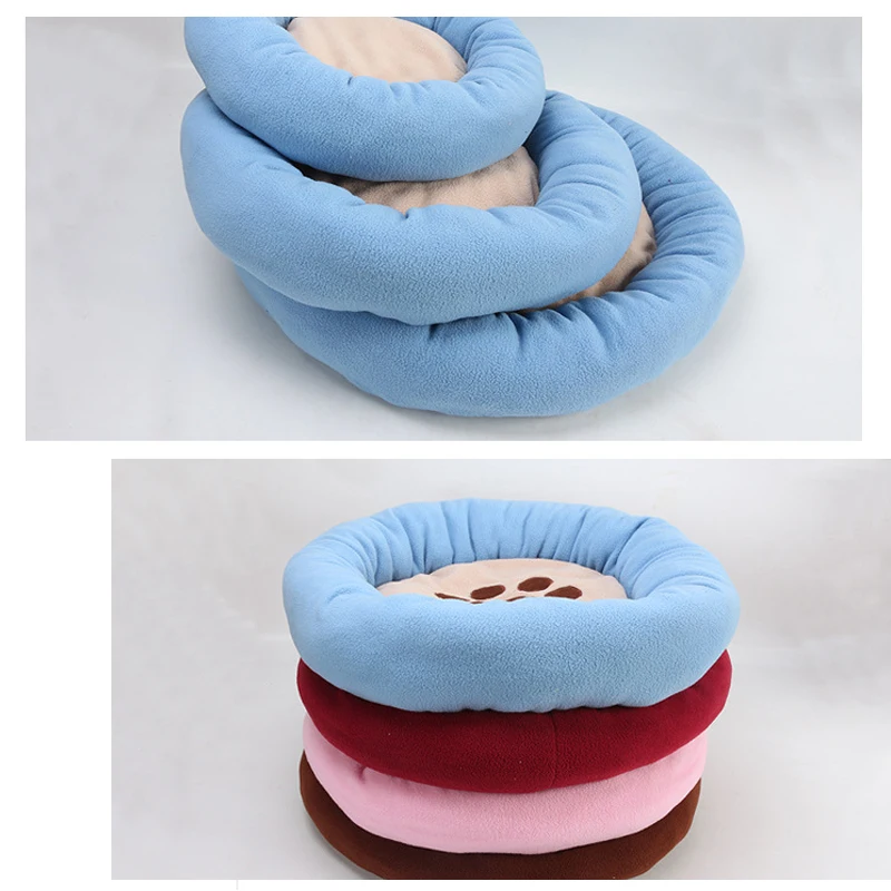 Толстый и мягкий теплый круглый хлопковый вельветовый коврик для питомника с