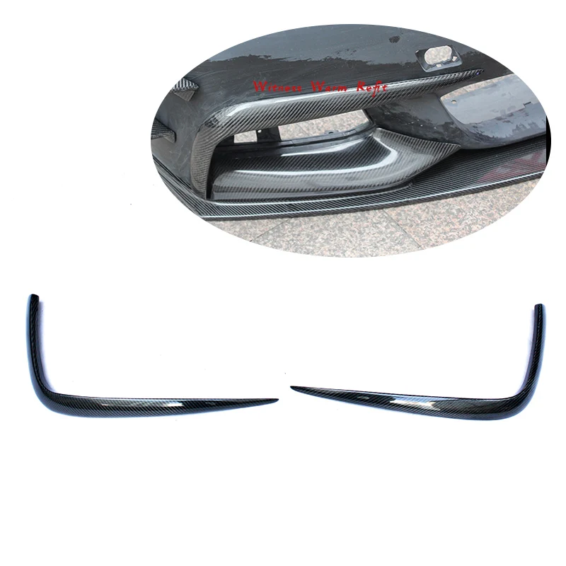 Передний Воздушный нож из углеродного волокна ветровой боковой сплиттер для BMW 520