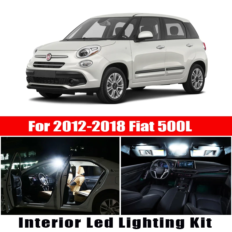 

Для Fiat 500L 2012-2017 2018 Автомобильная светодиодсветодиодный внутренняя карта купольсветильник для багажника Canbus без ошибок лампы автомобисвети...