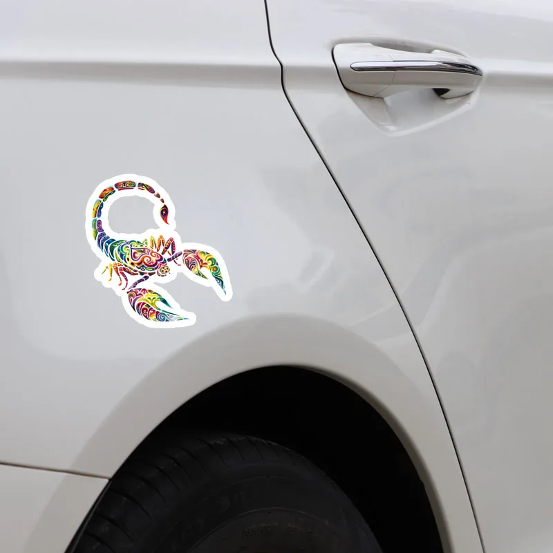 RuleMyLife 11 7*12 3 см уникальный цветной Скорпион Декор Автомобильные наклейки бампер