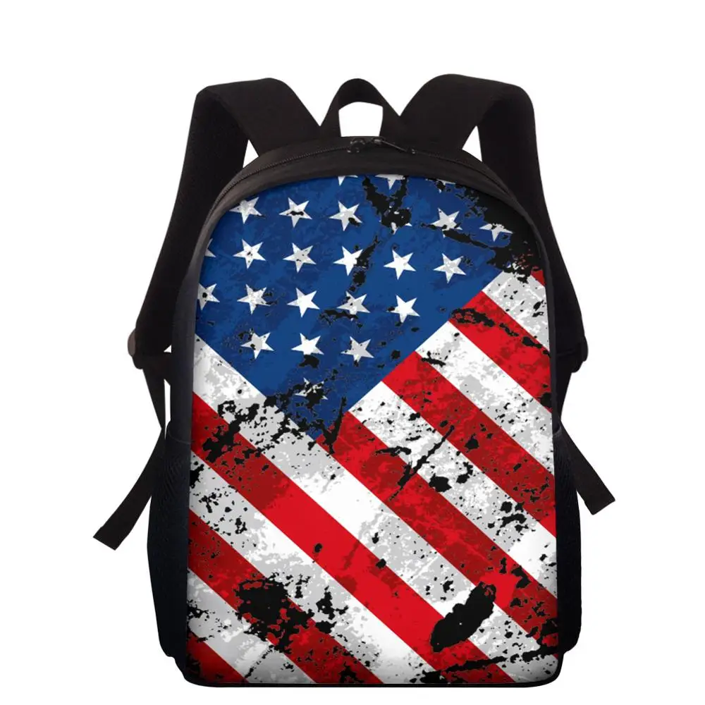 

INJERSDESIGNS School Bags For Boys Girls National flag Printing Backpack Children Orthopedics Book Bags Casual Backpacks Mochila