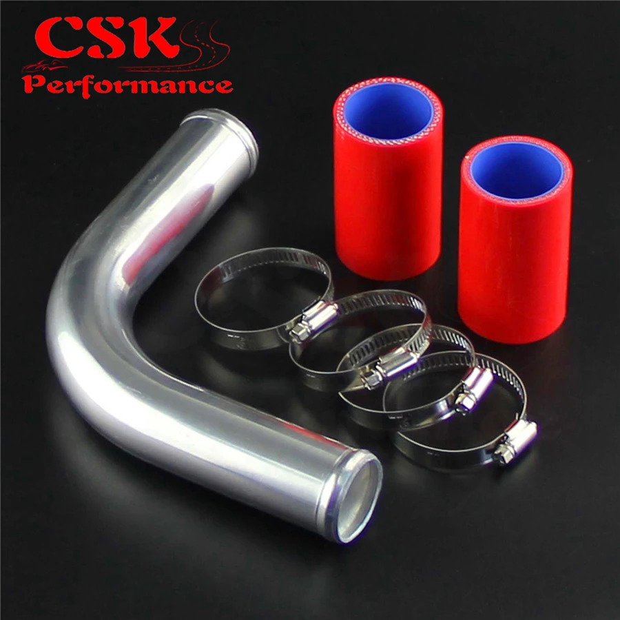 90 градусов 38 мм 1 5 дюйма алюминиевая турбо трубка лампа + силиконовый шланг цвет