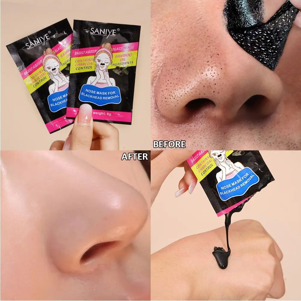 

6ML/bag Blackhead Remover Mask Nose Strips Deep Cleansing Peel Pore Black Sticker Face Off Care Cleaner Skin Acne Head Exqu F9E4