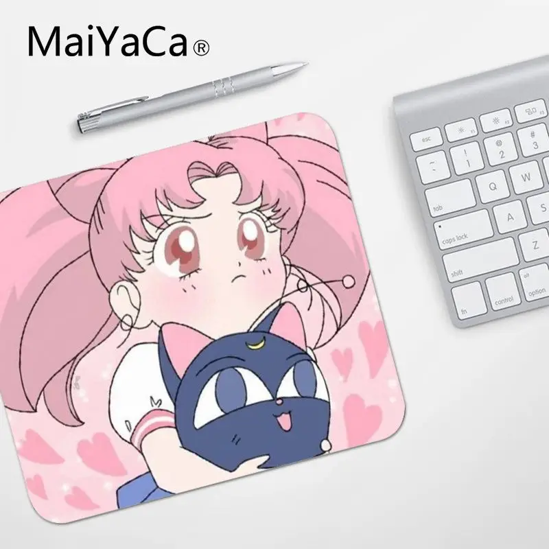 No Lock Edge18x22cm MaiYaCa высокое качество Сейлор Мун ноутбук коврик для мыши Топ продаж подставка под руку мышь - Цвет: No Lock Edge18x22cm
