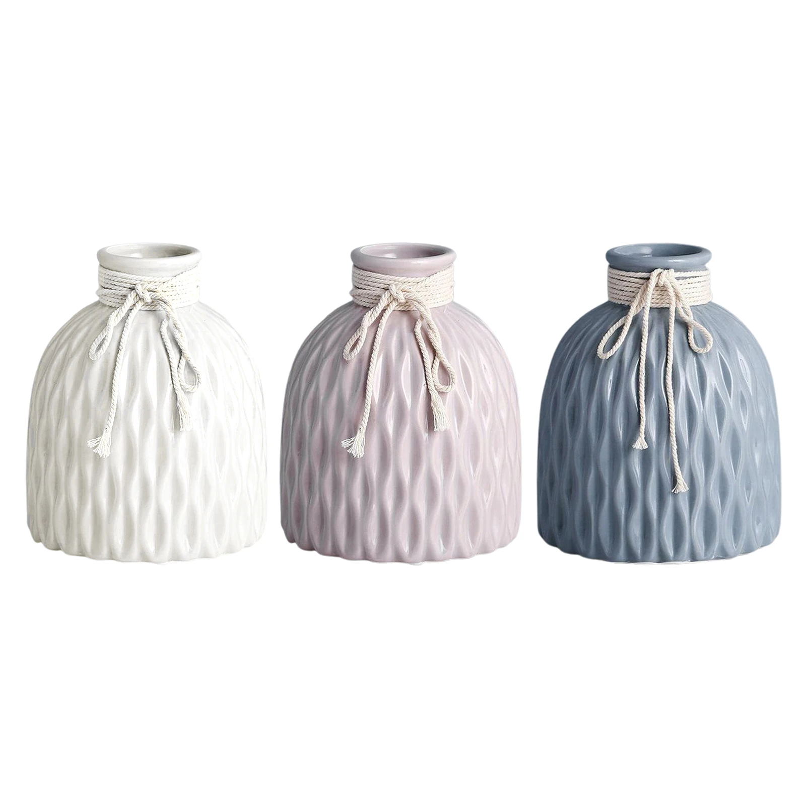 Керамическая ваза для цветов в скандинавском стиле художественный декор