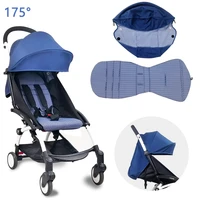 original fabric baby stroller accessories for babyzen yoyo seat liners sun shade cover back zipper pocket hood mattress