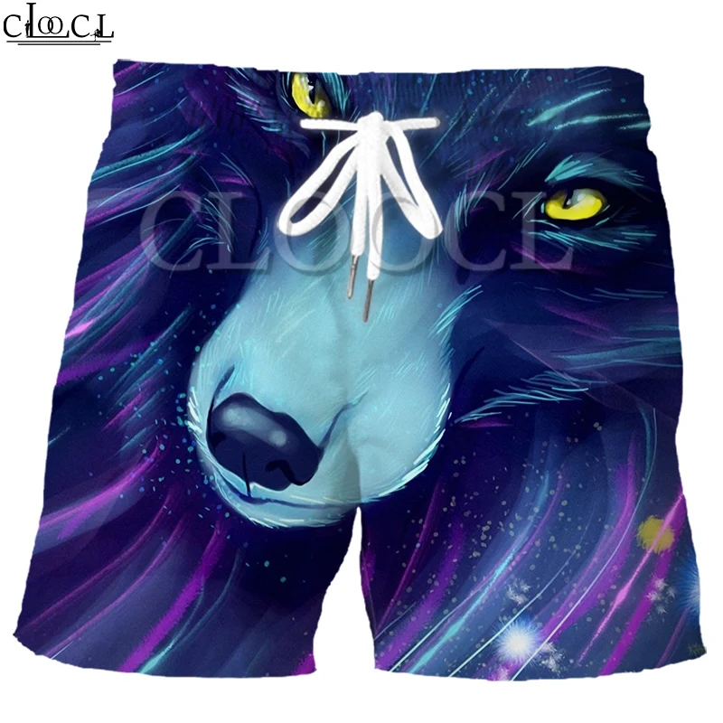 

CLOOCL Summer Beach Shorts Wolf 3D Printed Surfing Funny Shorts Men Male Swimming Shorts Animal Design Sport Shorts 2021