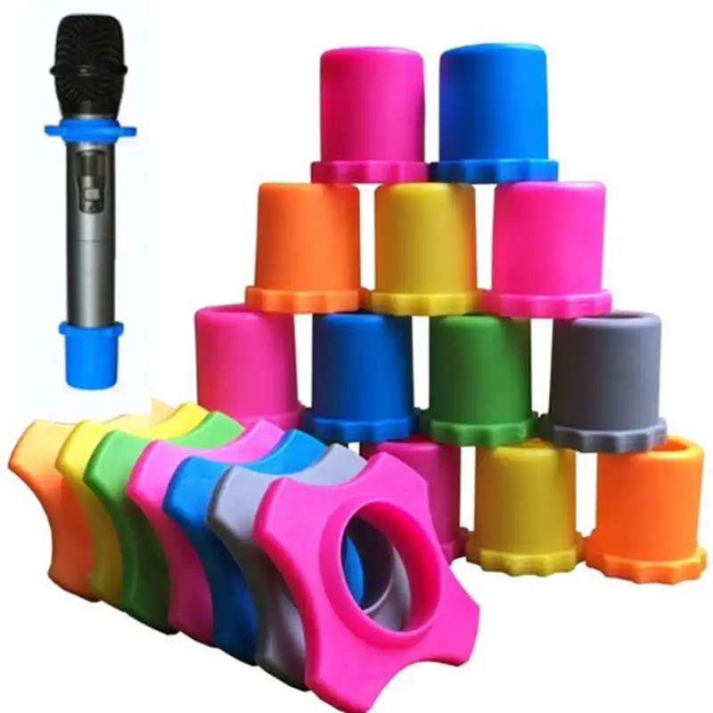 1 Набор универсальный силиконовый Мягкий Нескользящий чехол для микрофона