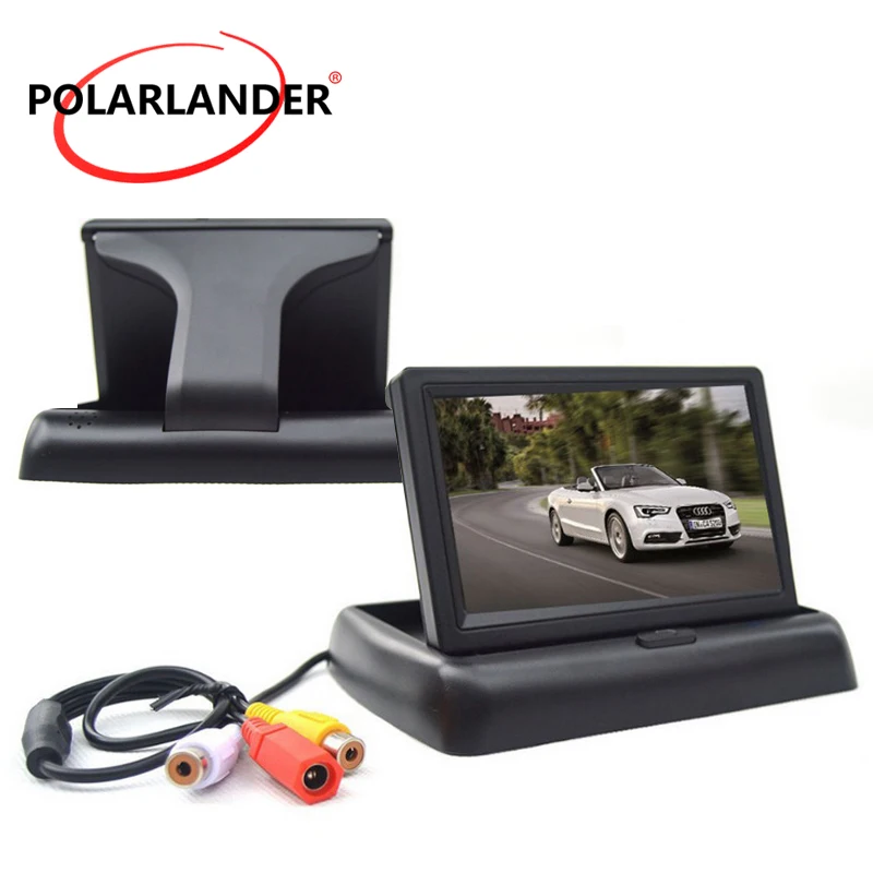 

4,3 дюймовый цветной цифровой HD видео ЖК-дисплей TFT маленький экран автомобильный монитор заднего вида монитор безопасности для парковочной ...