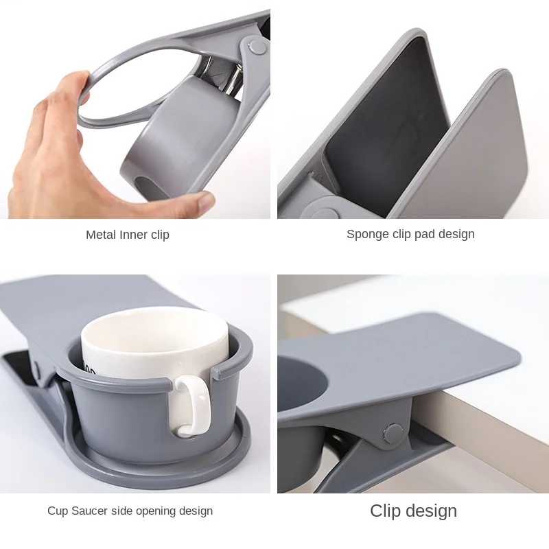 

Creative Coffee Cup Holder Table Side Water Cup Shelf Office Use Esktop Fixed Cup Holder Desk Stationery Pen Holder Storage Rack