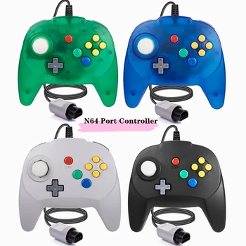 [New Version] 2 Pack for N64 Controller, Mini Game pad Joystick for N 64 Console- Plug & Play (Design from Japan)