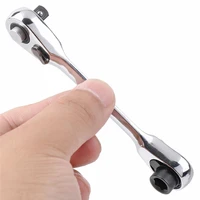 mini 14 inch double ended quick socket ratchet wrench rod screwdriver bit tool contain 1 x 72 teeth ratchet handle wrench