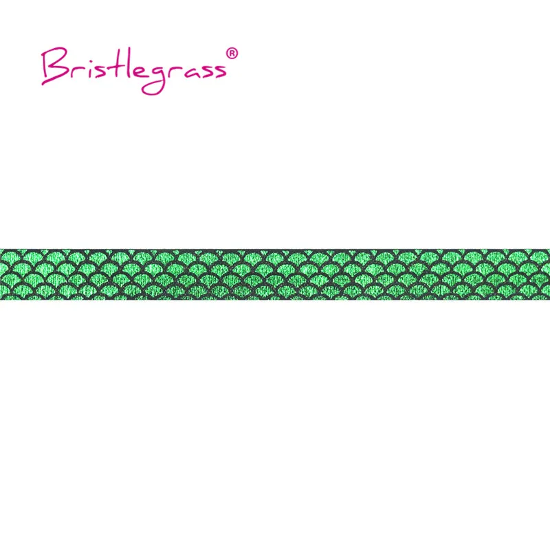 BRISTLEGRASS оптовая продажа 50 ярдов 5/8 &quot15 мм золото Русалочка весы фольга печать