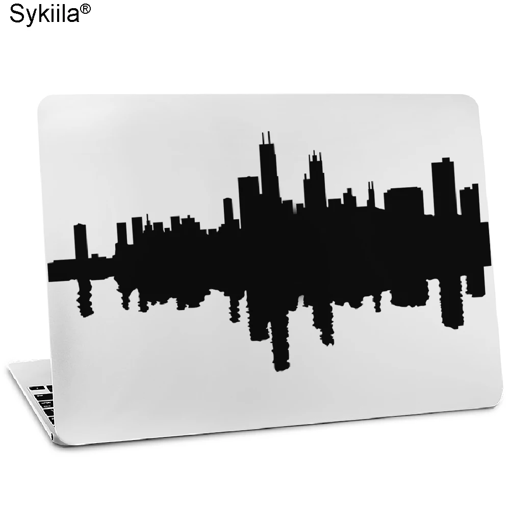 Наклейка для Macbook Pro 13 15 17 retina Air 11 13 для Apple, виниловая переводная наклейка для ноутбука, кожа, город, леопард, горизонт, 3D карта, сенсорный ноутбук