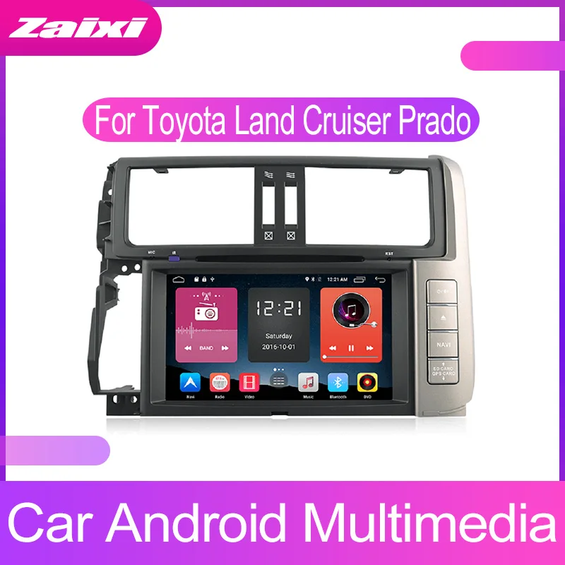 Для Toyota Land Cruiser Prado LC150 2010 2013 автомобильные аксессуары Android GPS Навигация DVD