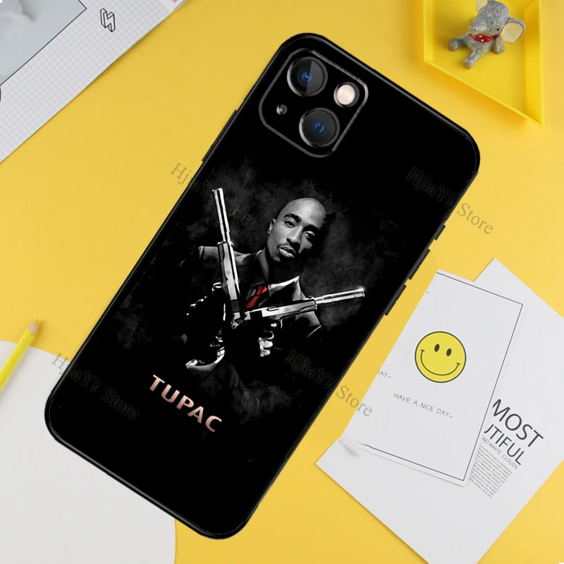 Чехол для телефона Rapper Tupac 2Pac Makaveli iPhone 13 12 11 14 Pro XS Max XR X силиконовый чехол Mini 7 8 Plus -