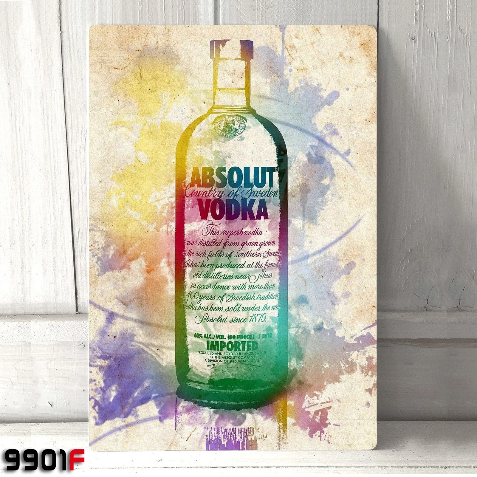 Металлическая жестяная вывеска Absolut металлическая для дома гаража мужской