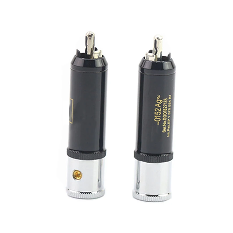 0152ag Серебряный RCA разъем усилителя dac аудио кабель штекер сигнала