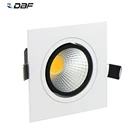 Потолочный светильник, потолочный светильник с регулируемой яркостью 7 Вт, 9 Вт, 12 Вт, 15 Вт, светодиодный светильник COB с AC90-265V, светодиодный трансформатор для кухни и дома