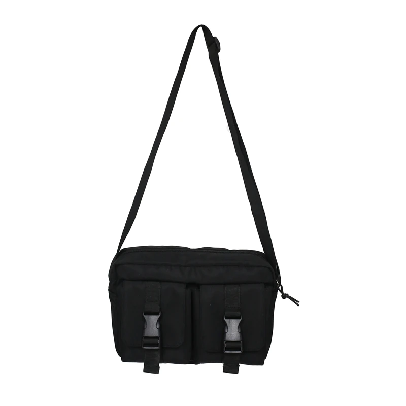 

Bag Streetwear Shoulder Unisex Large Capacity Crossbody Pouch Multi-Function Canvas Bags Men Messenger Bags Travel Phone Pouch