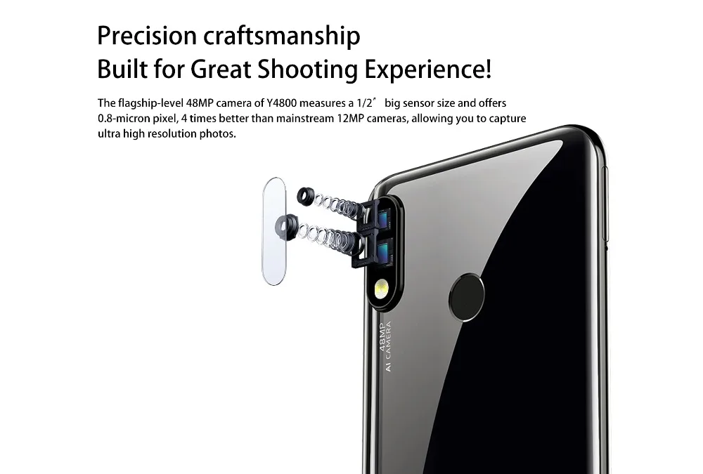 OUKITEL Y4800 6 ГБ ОЗУ 128 Гб ПЗУ Восьмиядерный Android 9,0 4G мобильный телефон 6," 4000 мАч 48MP+ 5MP отпечаток пальца лица ID смартфон