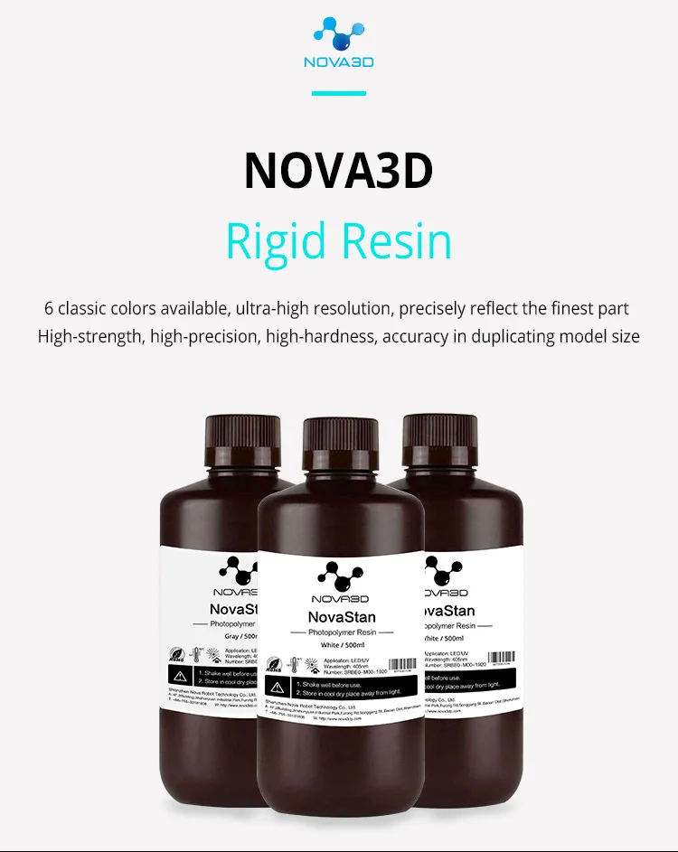 3d принтер печать NOVA3D 405nm Tran-Blue УФ полимерный материал lcd DLP УФ чувствительный жидкий фотополимер