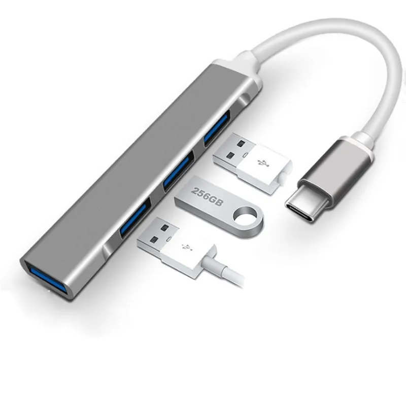 

USB-концентратор с 4 портами, OTG, USB 3,0, Type-C