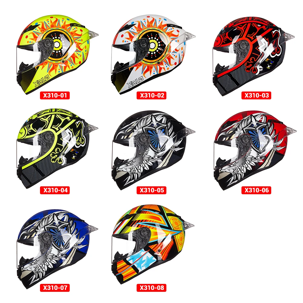Мотоциклетный шлем Riding Tribe защитный для мотокросса скутера на все лицо |