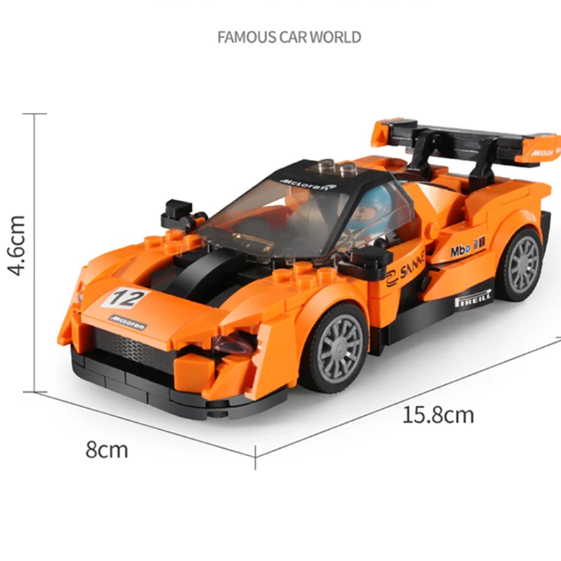 2021 новый скоростной Чемпион Серизе Mc-Laren P1 Senna знаменитый суперкар гоночный