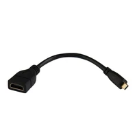 micro hdmi compatible male d to hdmi compatible female a jack adapter cable convertor 1080p male to female jack adapter