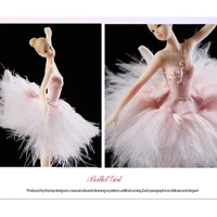 ballerina music box dancing girl swan lake carousel with feather for birthday gift mazi888
