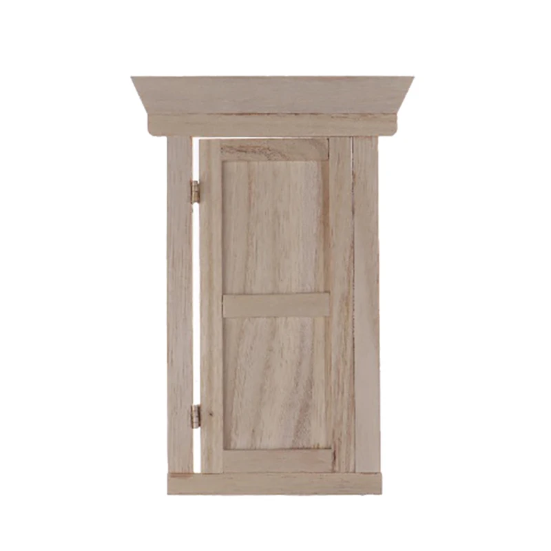 1/12 Миниатюрный Кукольный домик с деревянной дверью аксессуары для декора мебели