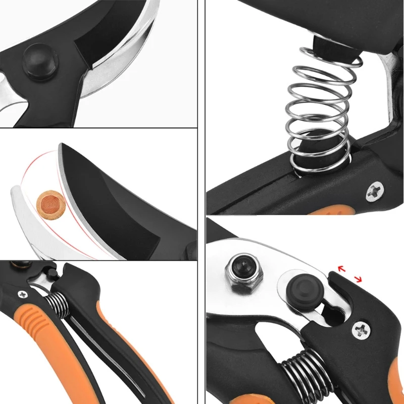 

SK5 Pruning Shears Garden Tree Trimmer Gardening Tool Non-slip And Labor Saving with Sponge Handles and Safety Guard