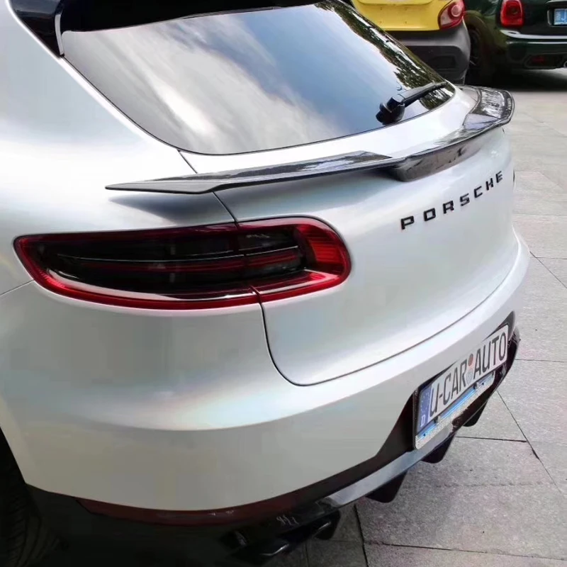 Спойлер на заднюю крышу из углеродного волокна средние крылья багажника для Porsche