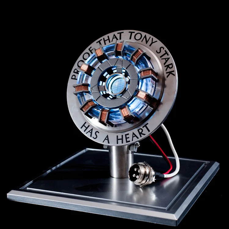 Металлический Ver MK2 MK1 Железный человек diy запчасти модель игрушки нагрудная лампа Мстители 1:1 Железный человек дуговой реактор фигурка дистанционный свет Arc