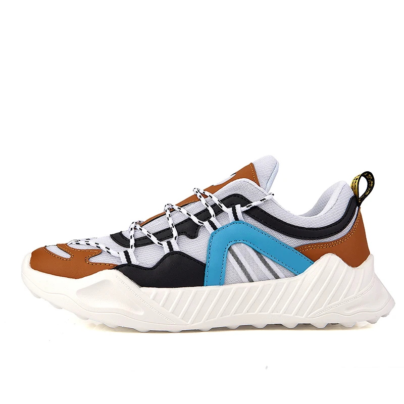 

Shoes Men Increased Shoes 2021 Casual Men Sneakers Sports Retro Daddy Shoes A small minority Designer Mesh Brown Man Footwear