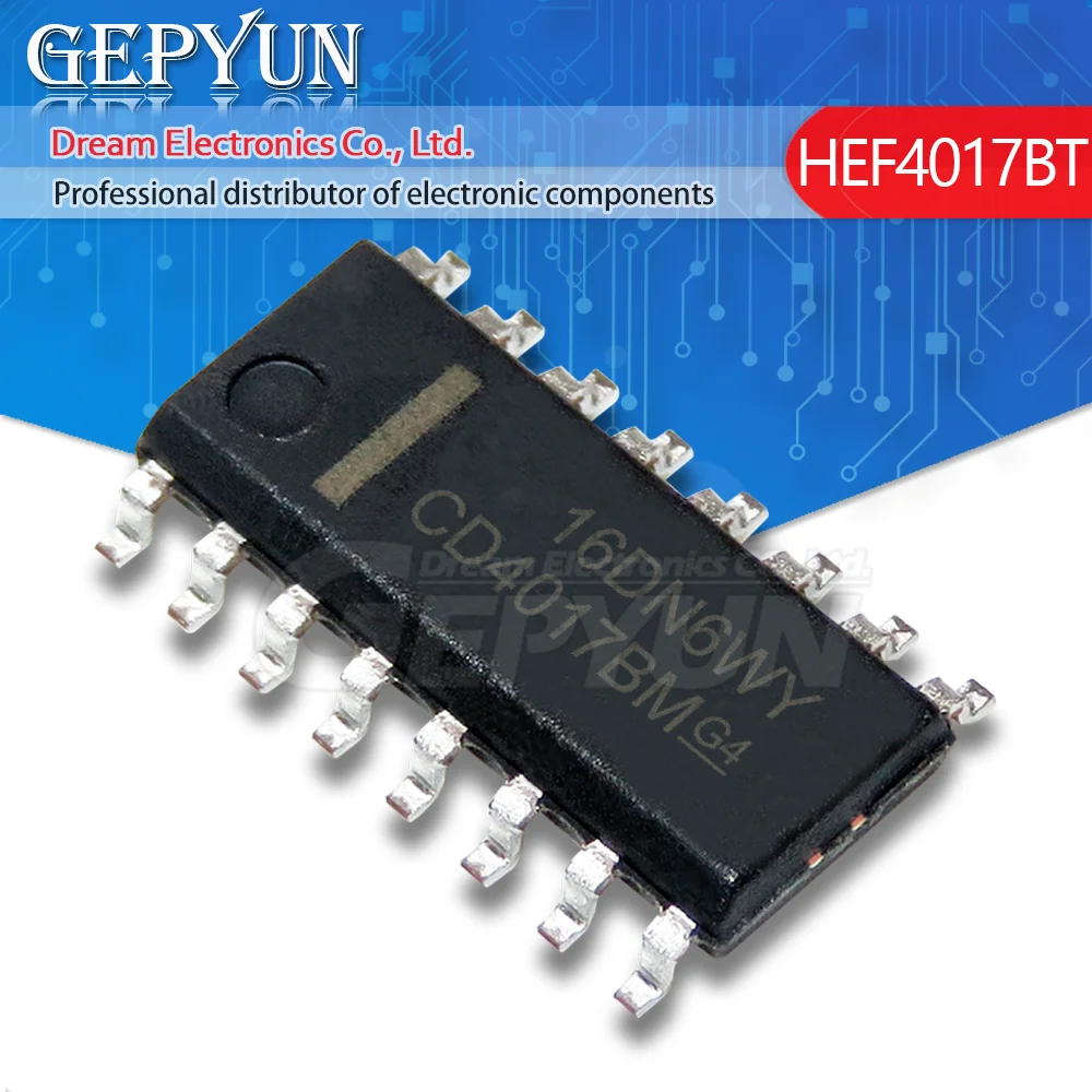 10 шт. CD4017BM HEF4017BT CD4017 HCF4017 SOP-16 HEF4052BT HEF4069UBT HEF4093BT новая модель