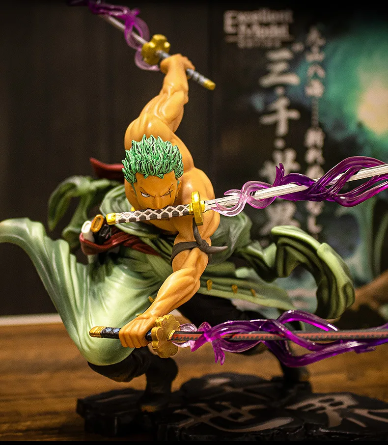 

One Piece Anime Zoro Three Thousand Worlds Sanzen Sekai PVC Action Figures Toy 150mm One Piece Roronoa Zoro Figurine Toys Gift