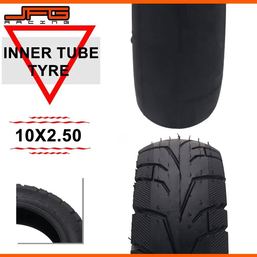 Motorcycle 10 x 2.5 10*2.5 Inch Inner Outer Tire Tyres Tube For Electric Gas Scooter Inflation Wheel Pneumatic Wheelchair E-bike |