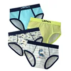 Хлопковое нижнее белье в синюю полоску для мальчиков детские шорты Нижнее белье для мальчиков 3, 4, 6, 8, 10, 12, 14 лет OMGosh