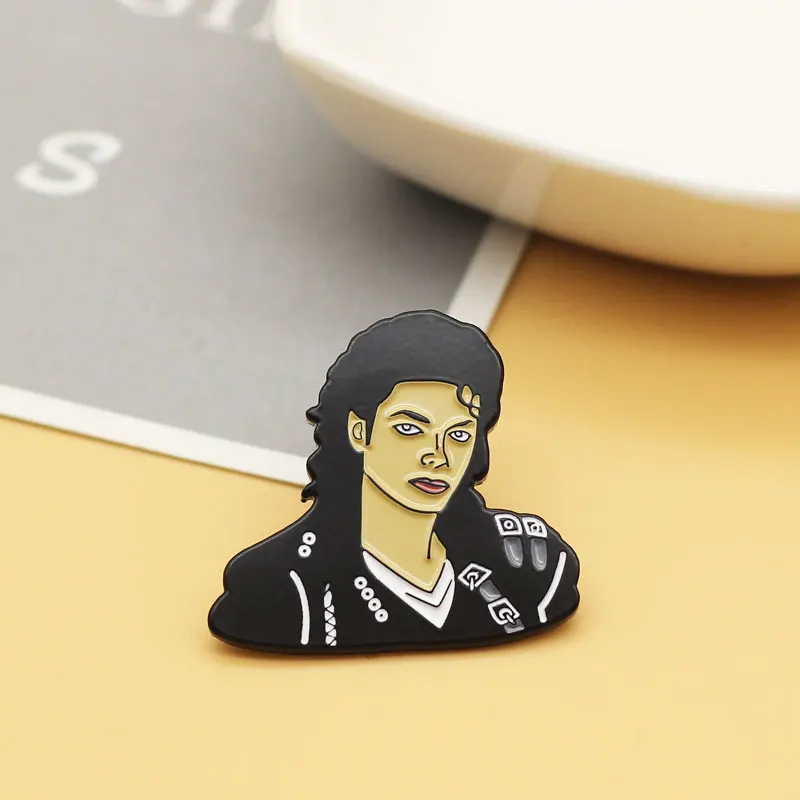 Эмалированные булавки с изображением Майкла Джексона металлические значки для