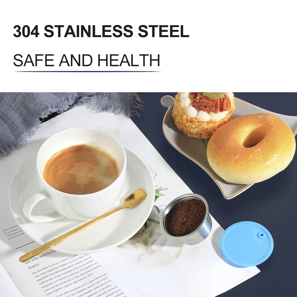 

STAINLESS STEEL Metal Reusable Dolce Gusto Coffee Capsule Compatible with Nescafe Machine Refillable Filter Dripper