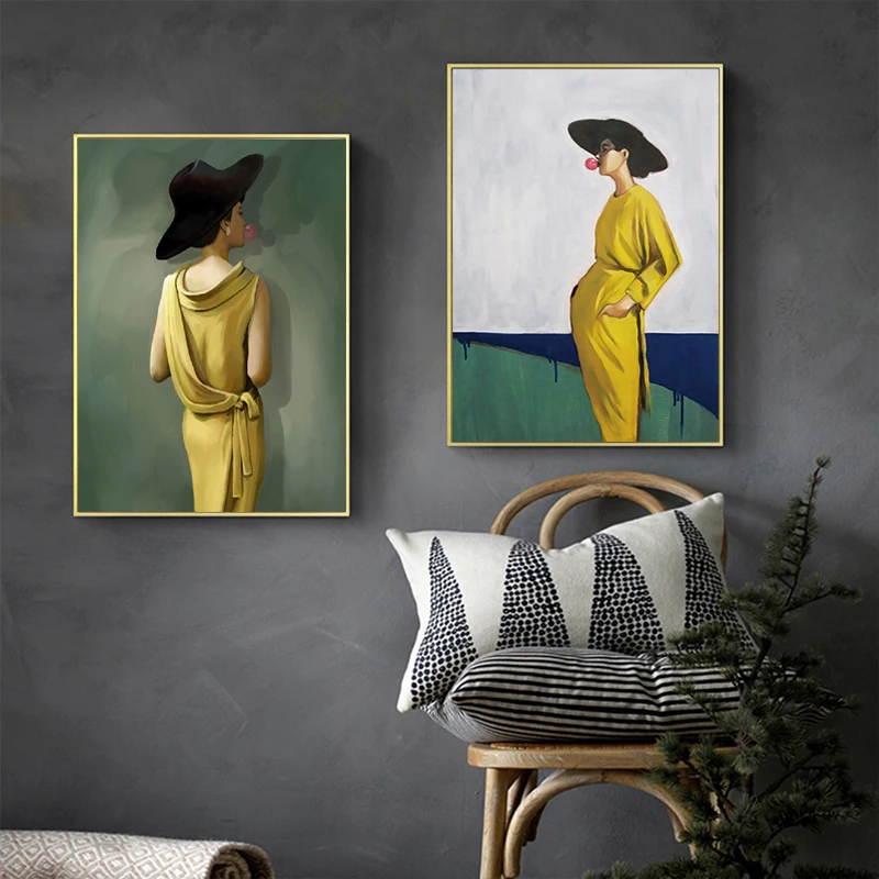 Картина маслом плакаты портреты и принты известные пузыри Женщины Холст